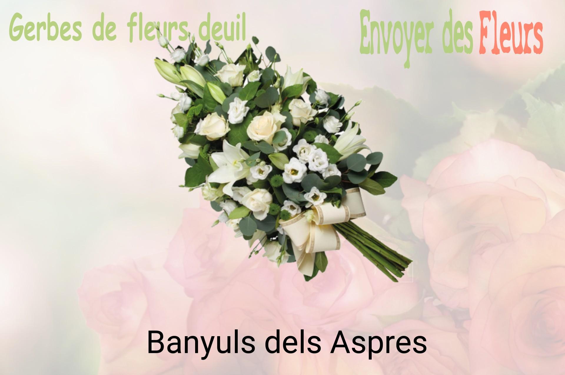 Gerbe de fleurs de deuil livrée à Banyuls-dels-Aspres